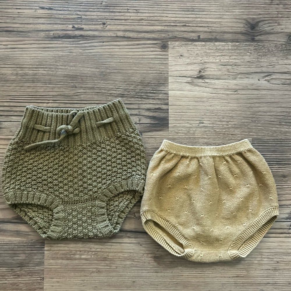 Set of 2 Quincy Mae knitted bloomers